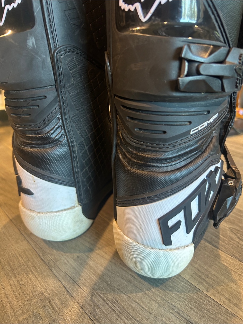 Fox Kids Black Boots with White Logo Accents - Picture 5 of 14